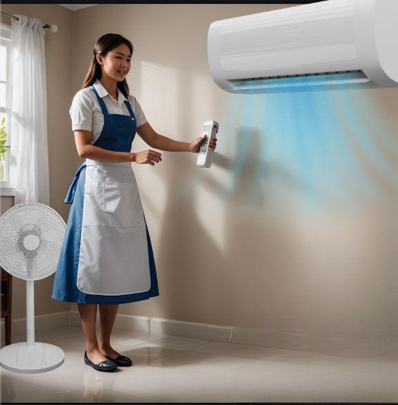 外傭姐姐長期開冷氣，甚少開風扇